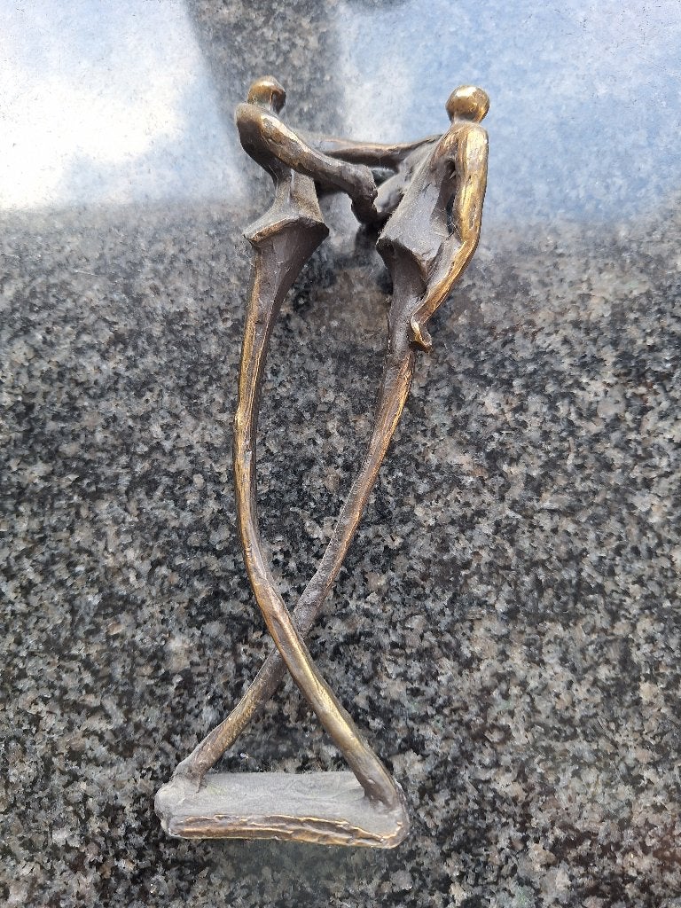 Corry Ammerlaan Bronzen beeldje - Goede zaken, Antiek en Kunst, Ophalen of Verzenden, Beeld