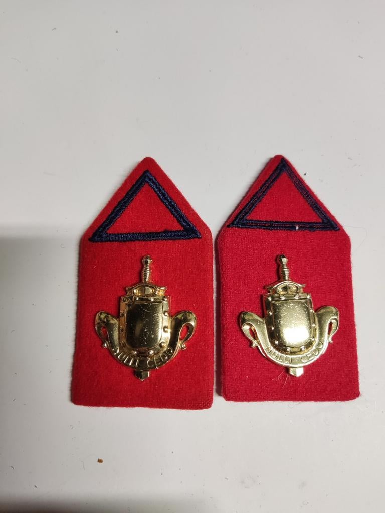 Kraagspiegels reserve Onderofficier der Infanterie, Ophalen of Verzenden, Landmacht, Nederland, Embleem of Badge