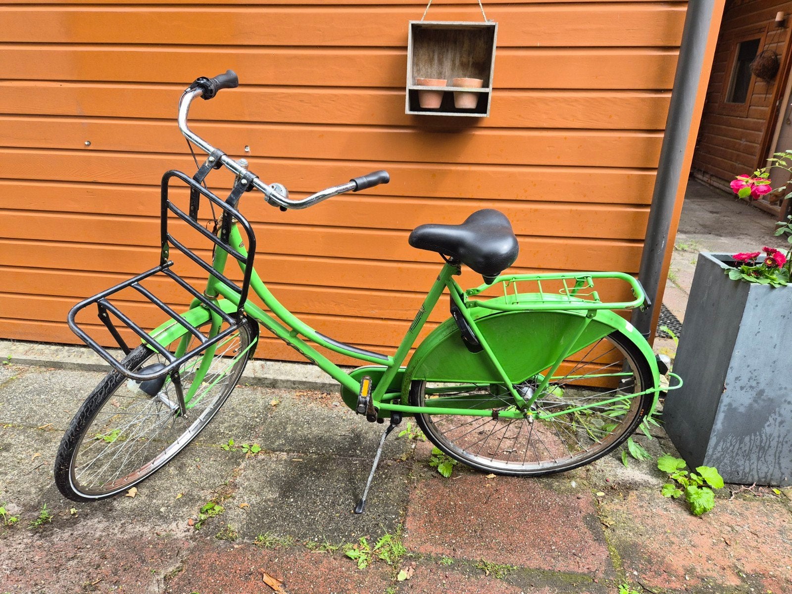 Groene omafiets met 3 versnellingen (opknapper), Fietsen en Brommers, Fietsen | Dames | Damesfietsen, Ophalen, Gebruikt, Versnellingen