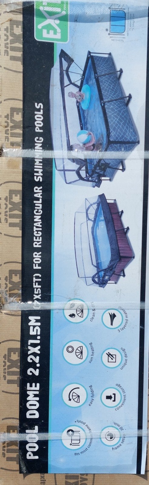 EXIT Pool Dome 2.2x1.5m zwembad dak, Tuin en Terras, Zwembaden, Ophalen, Minder dan 80 cm, Overige typen, Nieuw