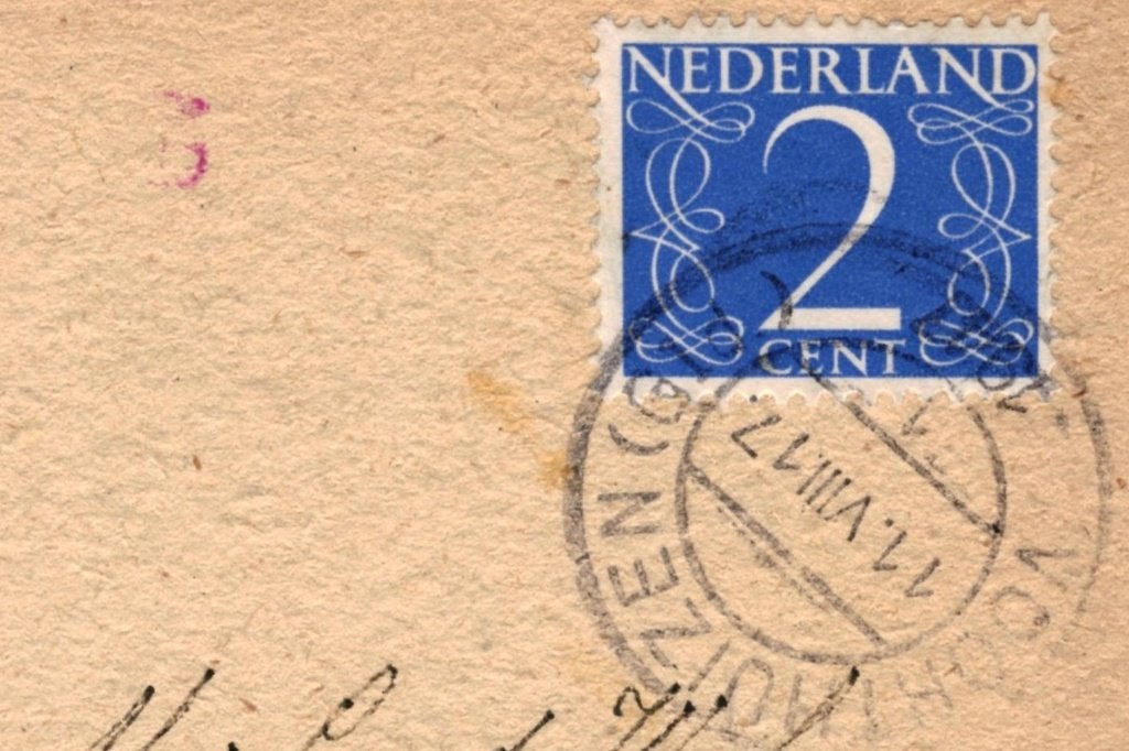936149 Veluwe Klederdracht Poststempel Voorthuizen 1947, Verzamelen, Ansichtkaarten | Nederland, Ophalen of Verzenden, 1940 tot 1960