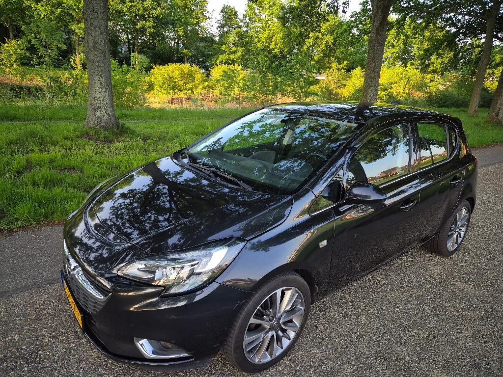 Opel Corsa 1.4 66KW/90PK 5D Bi-fuel 2016 ZwartAF FABRIEK LPG, Auto's, Voorwielaandrijving, Zwart, 14 km/l, Particulier