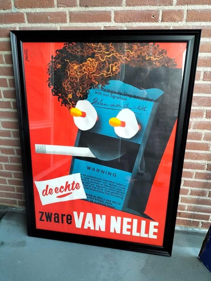 Affiche van Nelle origineel, Ophalen, Gebruikt, Reclamebord