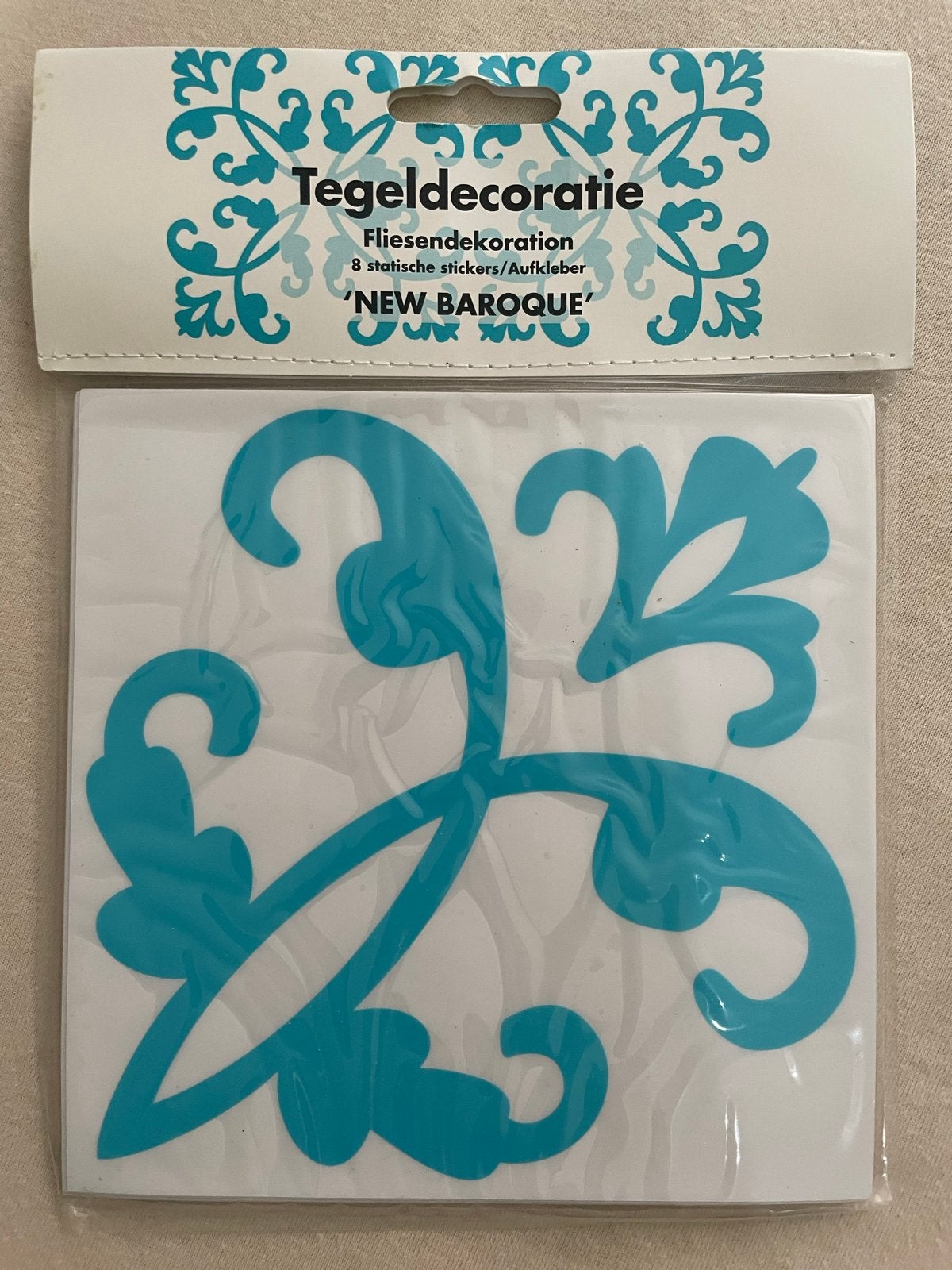 Tegeldecoratie 'New Baroque' - 8 stuks, 15x15 cm, 15 cm, Nieuw, Ophalen of Verzenden, 15 cm