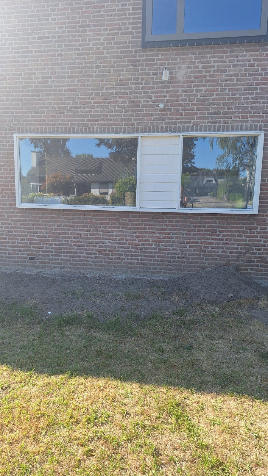 Groot gevelraam met dubbelglas, Ophalen, Gevelraam of Ruit, Gebruikt, 80 tot 120 cm