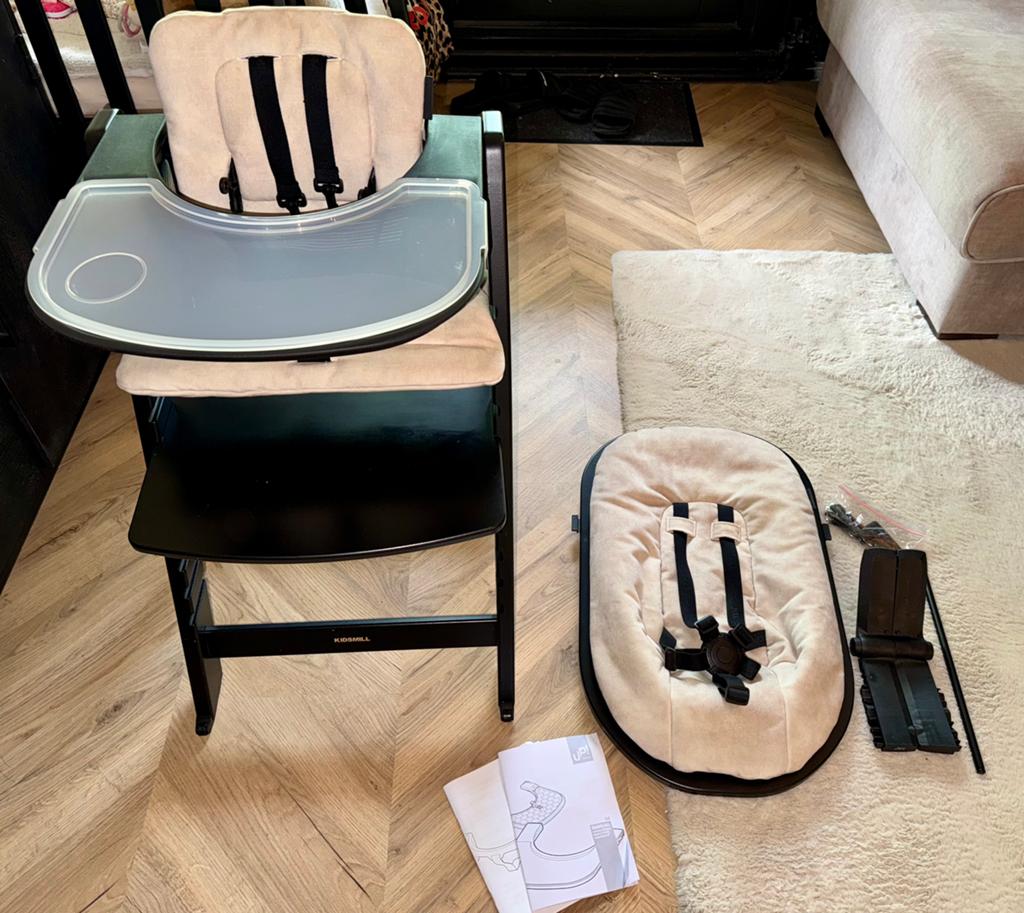Kidsmill up kinderstoel incl. Newborn set, Ophalen of Verzenden, Zo goed als nieuw, Meegroeistoel