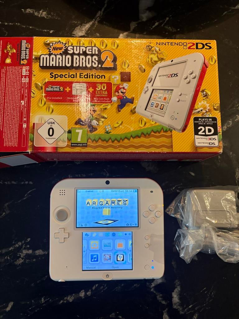 Nintendo 2DS super mario bros2, Met games, ., Wit, 2DS