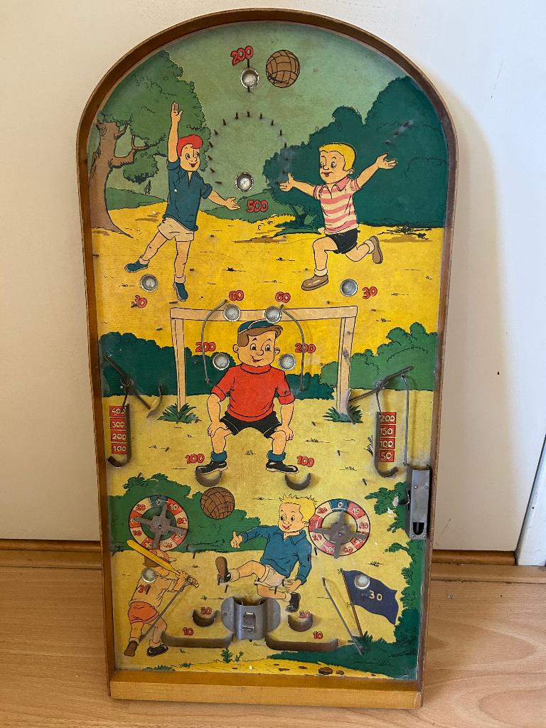 Vintage pinball-spel, Antiek en Kunst, Antiek | Speelgoed, Ophalen