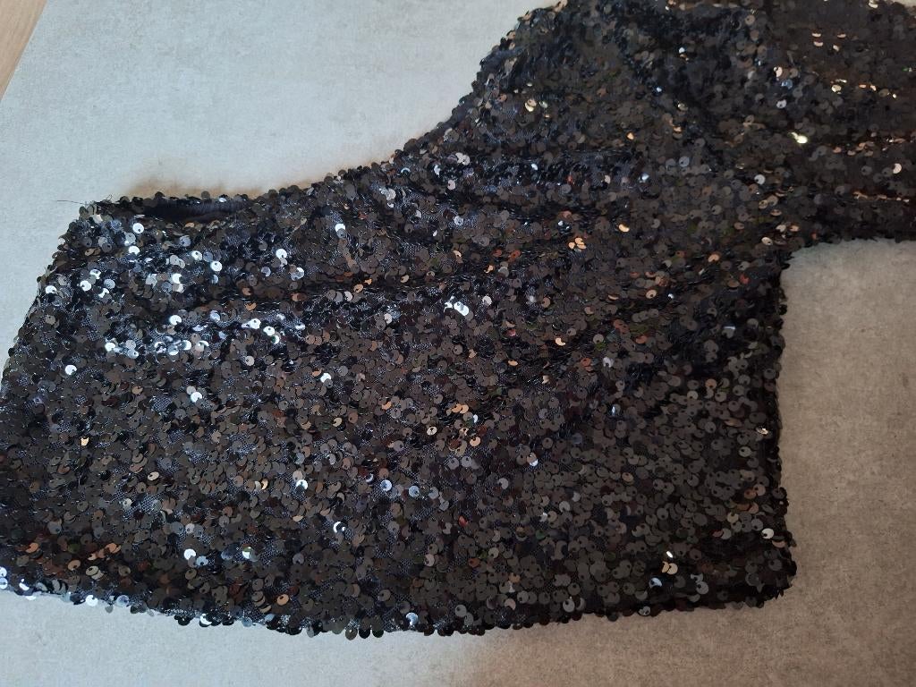 Glitter truitje in maat M, Maat 38/40 (M), Verzenden, Zwart, Nieuw