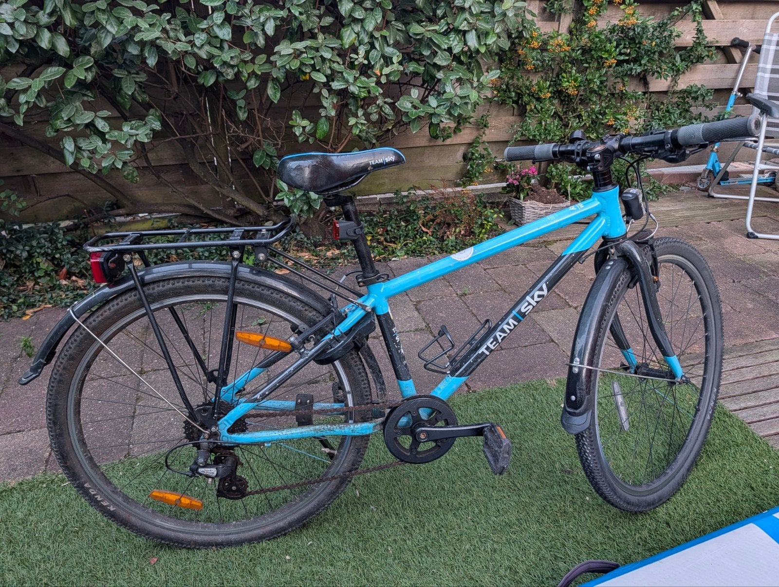 Frog 69 kinderfiets, 26 inch - Team Sky editie, Fietsen en Brommers, Ophalen, 20 inch of meer, Gebruikt, Frog Bikes