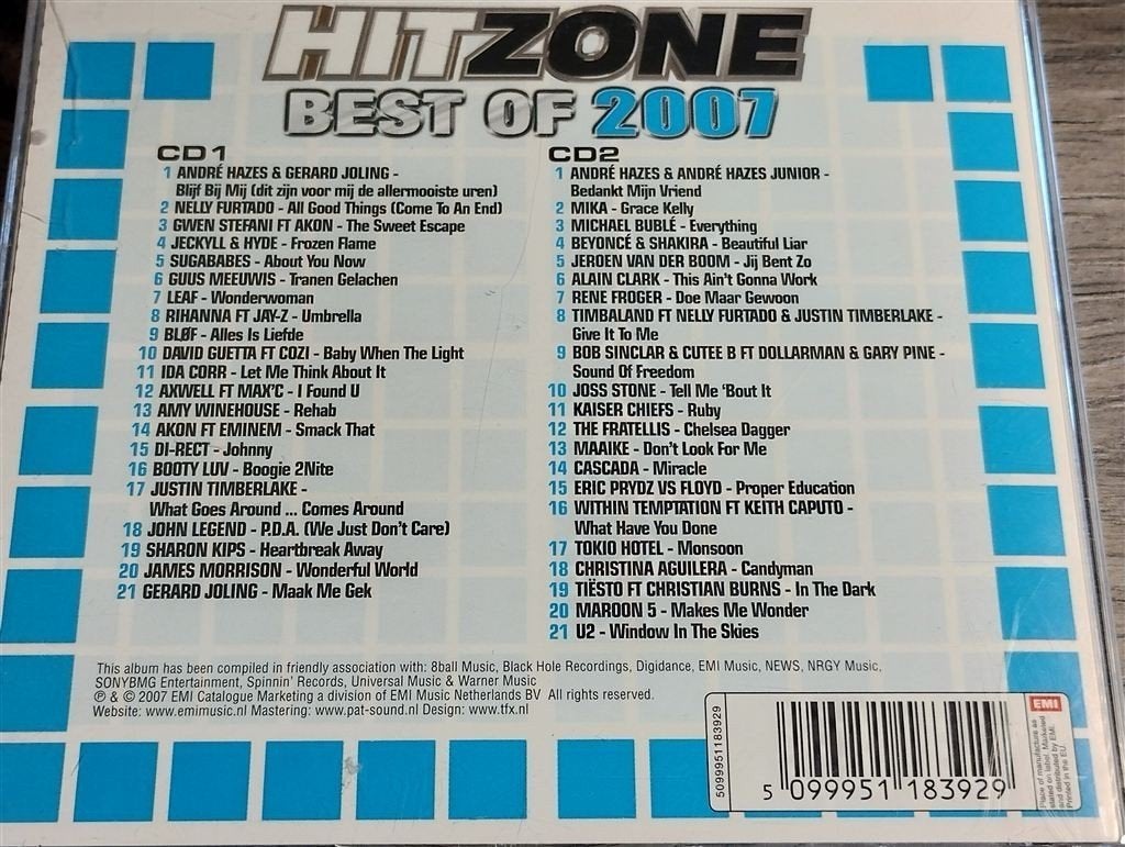Hitzone - Best Of 2007 [2 CD], Ophalen of Verzenden, Zo goed als nieuw, Pop