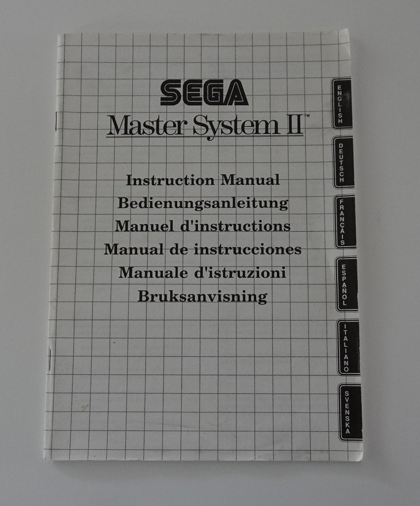 Sega Master System 2 Instruction Manual / Handleiding, 1 speler, Zo goed als nieuw, Master System, Vanaf 7 jaar