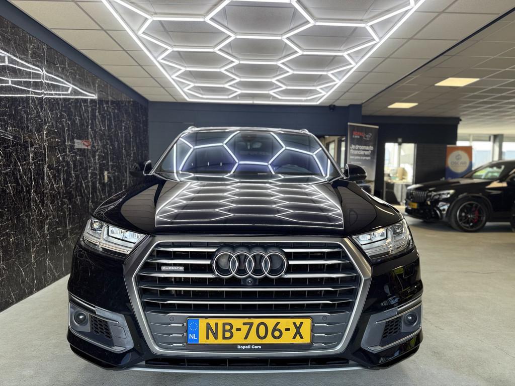 Audi Q7 3.0 TDI e-tron quattro Sport 3x s-line pano in opdra, Automaat, Blauw, 2420 kg, Bedrijf