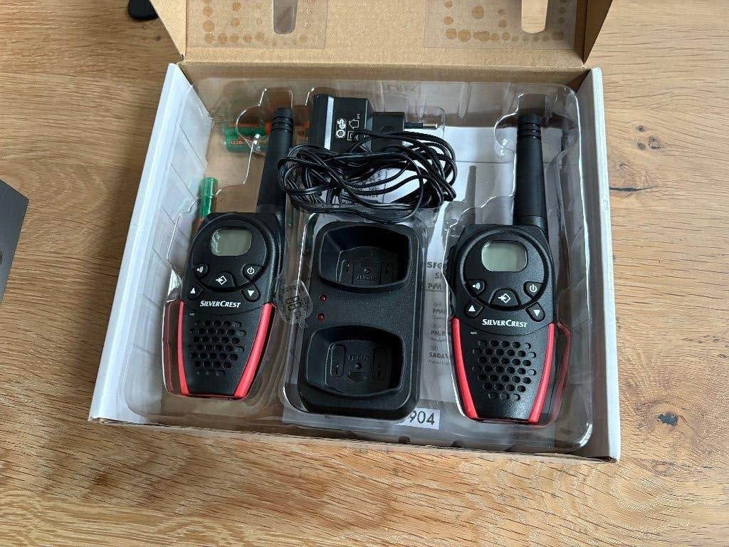 Silvercrest walkie-talkie set, Ophalen of Verzenden, Zo goed als nieuw, 5 tot 15 km, Met broekklem