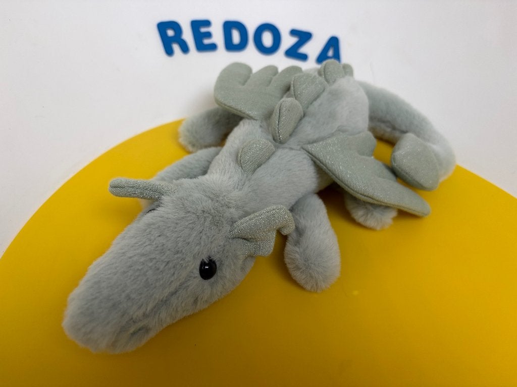 K4489 Jellycat Jelly cat ? draak groen liggend, Ophalen of Verzenden, Zo goed als nieuw, Overige typen