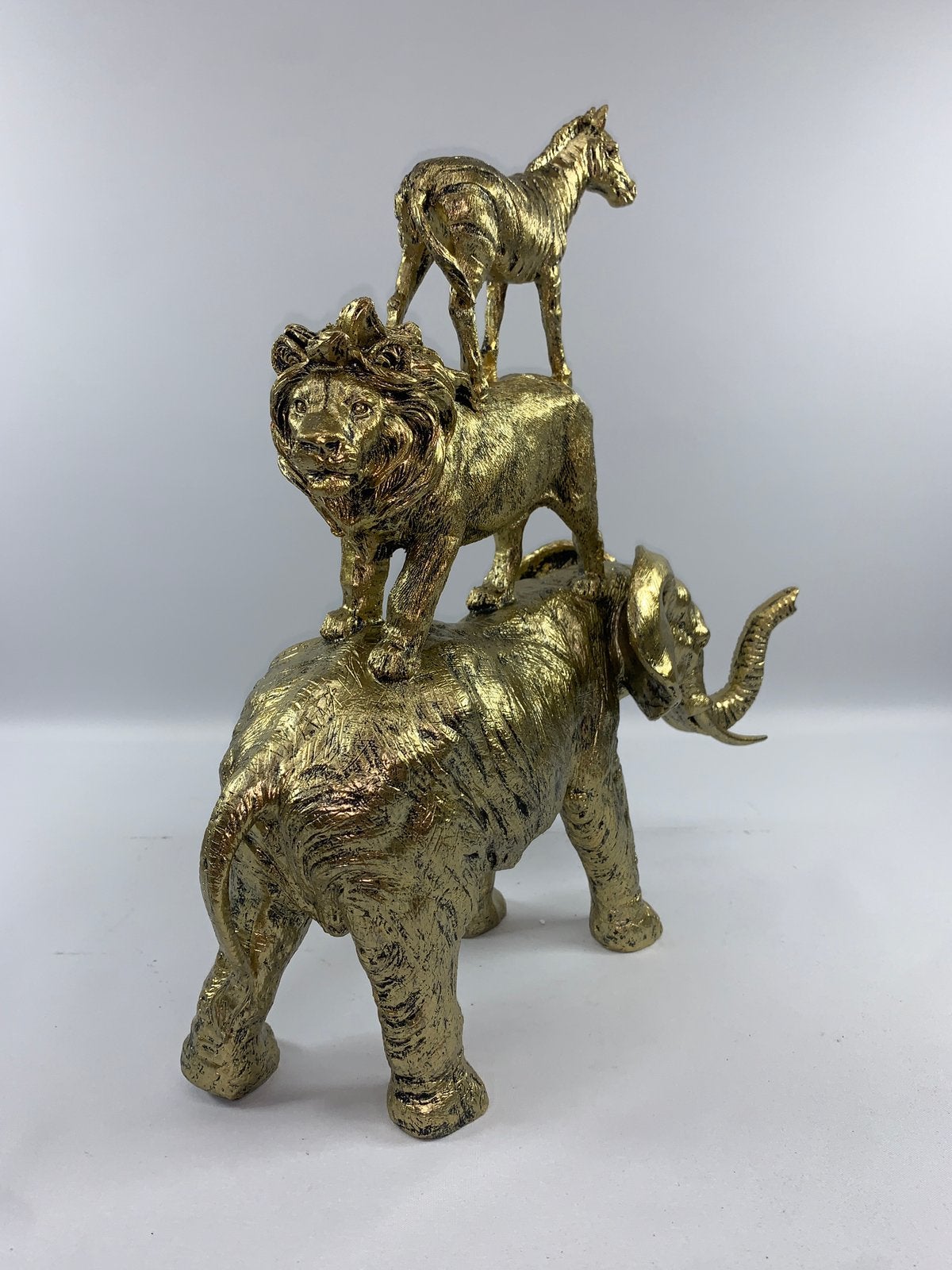 Olifant Leeuw Zebra - Decoratie - Shabella-deco, Shabella, Nieuw, Ophalen of Verzenden, Goud