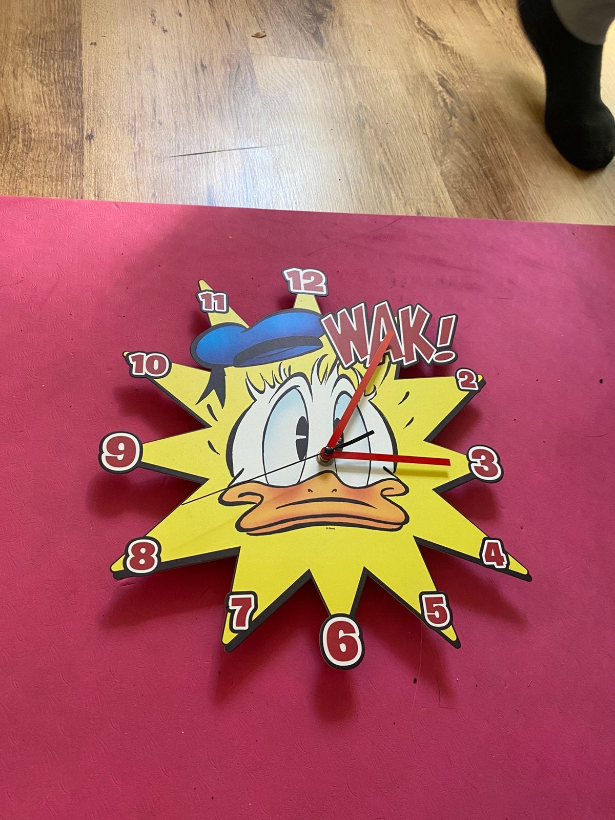 Donald duck wandklok, Ophalen of Verzenden
