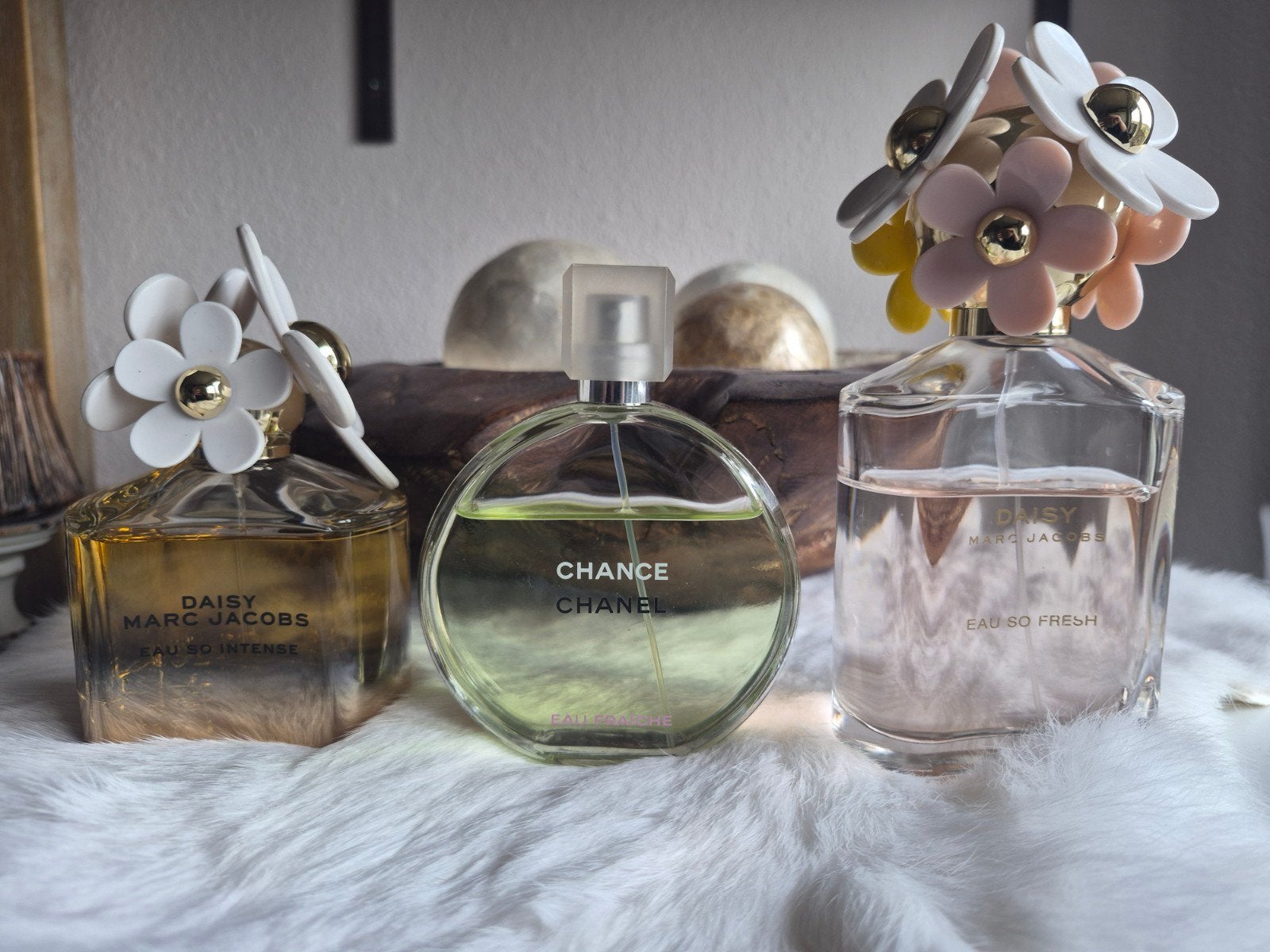 marc jacobs  en chanel parfum grote flessen, Ophalen of Verzenden, Zo goed als nieuw