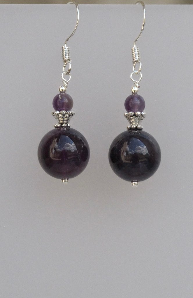 Schitterende oorbellen met Amethist edelstenen, Sieraden, Tassen en Uiterlijk, Hangers, Verzenden, Paars, Nieuw
