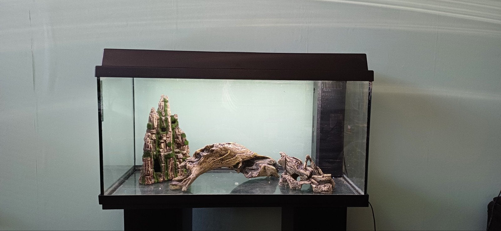 aquarium Juwel 80, Ophalen, Leeg aquarium