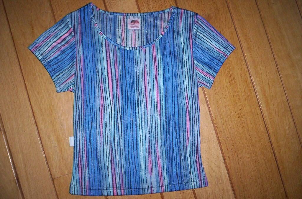 FIORUCCI t-shirt blauw streep maat S, Blauw, Ophalen of Verzenden, Korte mouw, Fiorucci