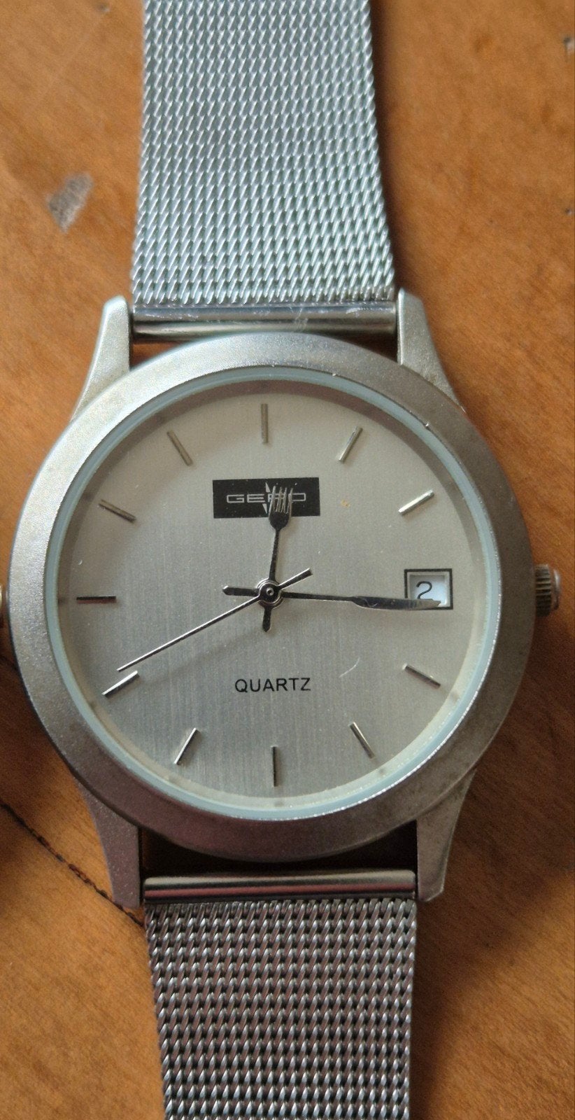 Quarts herenhorloge nieuw., Ophalen of Verzenden, Staal, Overige merken, 1960 of later