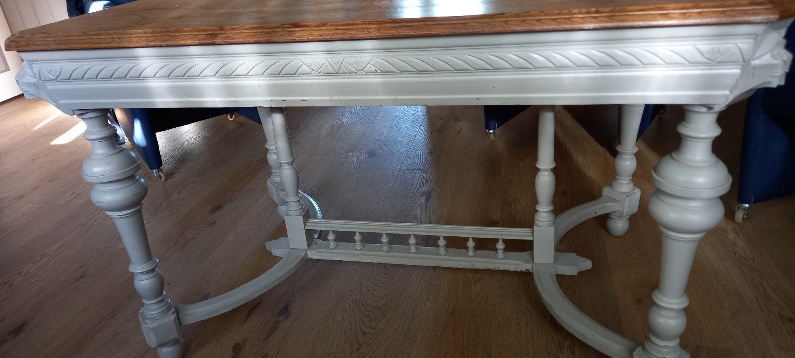 Mechelse tafel van eikenhout, Ophalen, 100 tot 150 cm, Eikenhout, 25 tot 50 cm