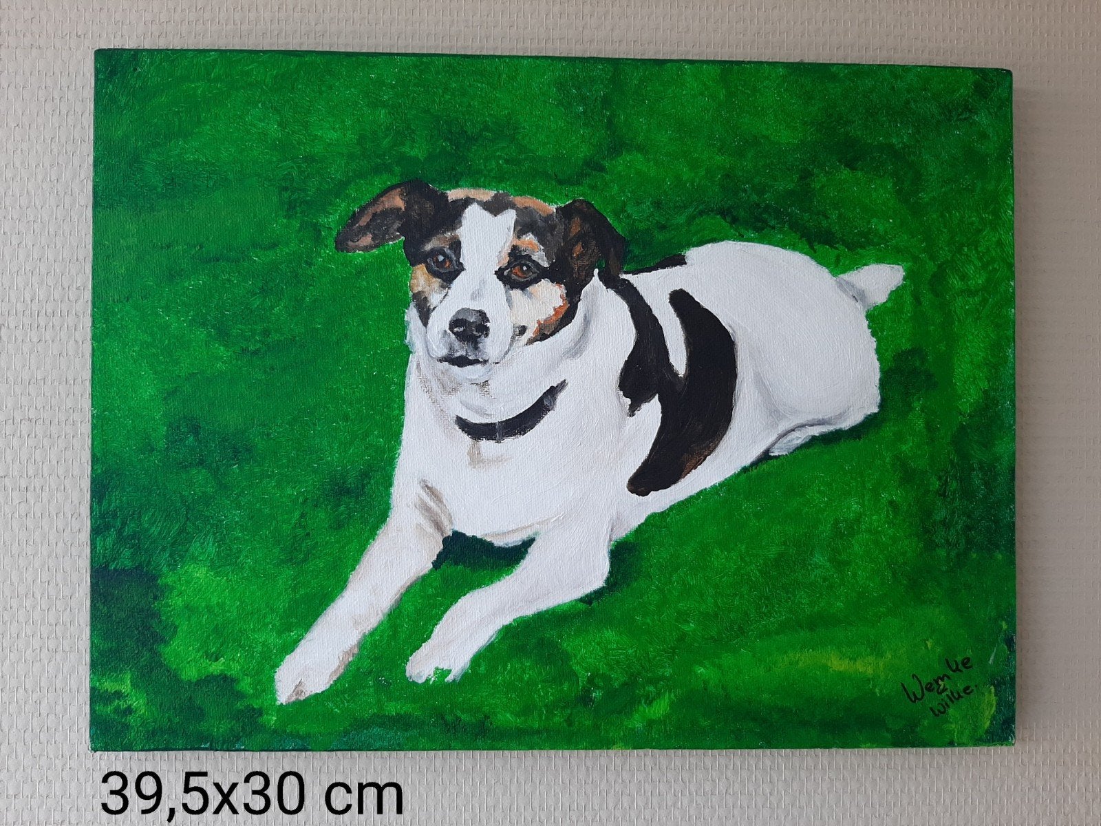 schilderij hond, Ophalen of Verzenden