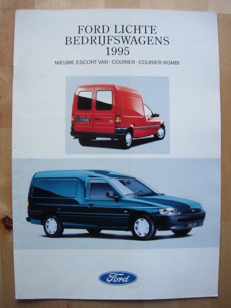 Ford Courier & Escort Van Brochure 1995, Boeken, Auto's | Folders en Tijdschriften, Ford, Verzenden, Zo goed als nieuw, Ford
