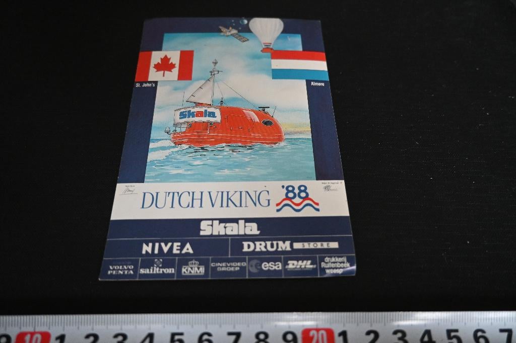 sticker Luchtballon Dutch Viking 1988 Skala Nivea DRUM, Ophalen, Zo goed als nieuw