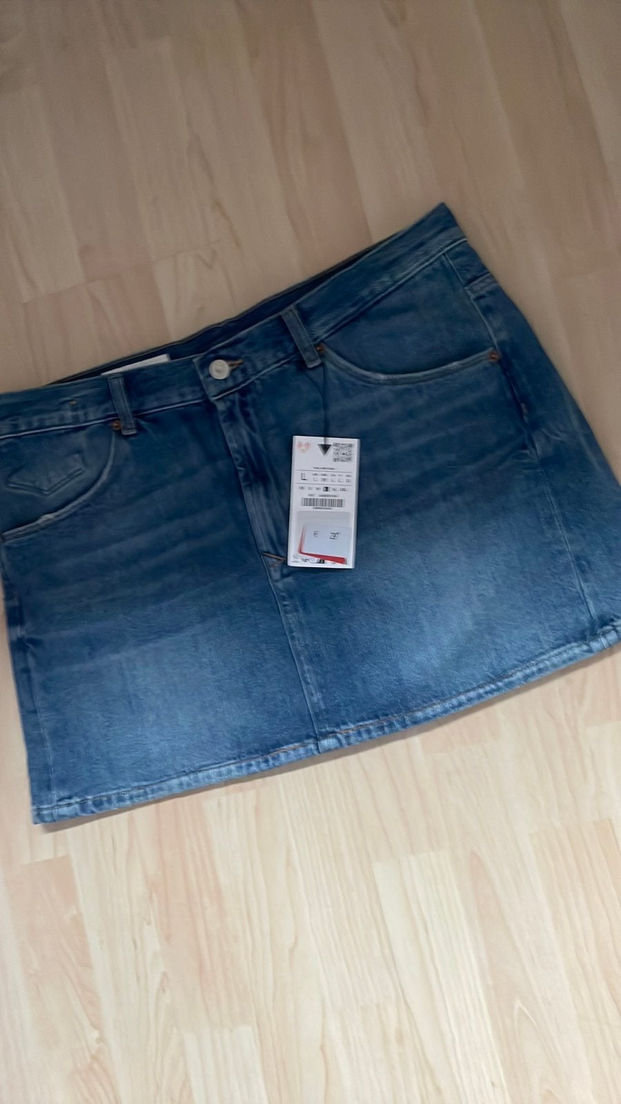 Nieuw spijkerrokje maat L Zara, Kleding | Dames, Rokken, Ophalen of Verzenden, Nieuw, Blauw, Boven de knie