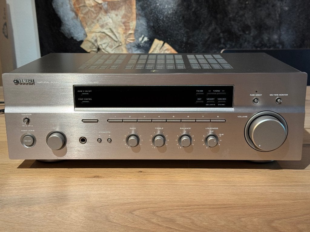 Receiver Yamaha RX-497 + Nubert-luidsprekers (nuBox 311), Ophalen, Yamaha, Zo goed als nieuw, 60 tot 120 watt