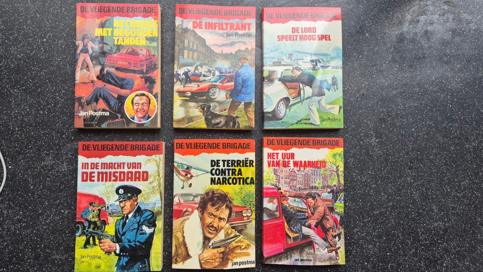 De Vliegende Brigade - J. Postma - 6 boeken, Boeken, Ophalen of Verzenden, Gelezen, J. Postma