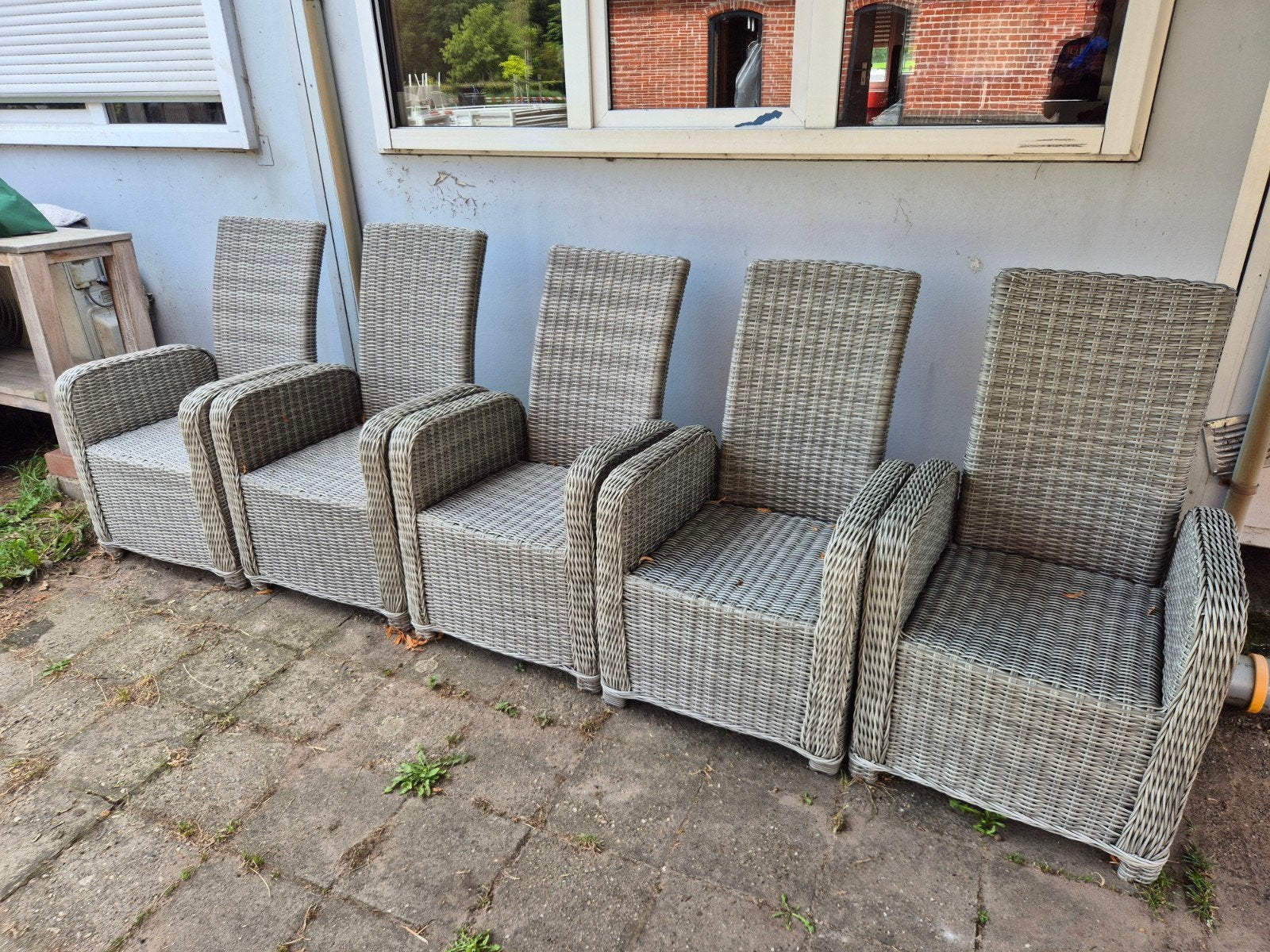 6x Intenso Furniture Wicker Tuinstoelen, Tuin en Terras, Ophalen, Gebruikt, Wicker