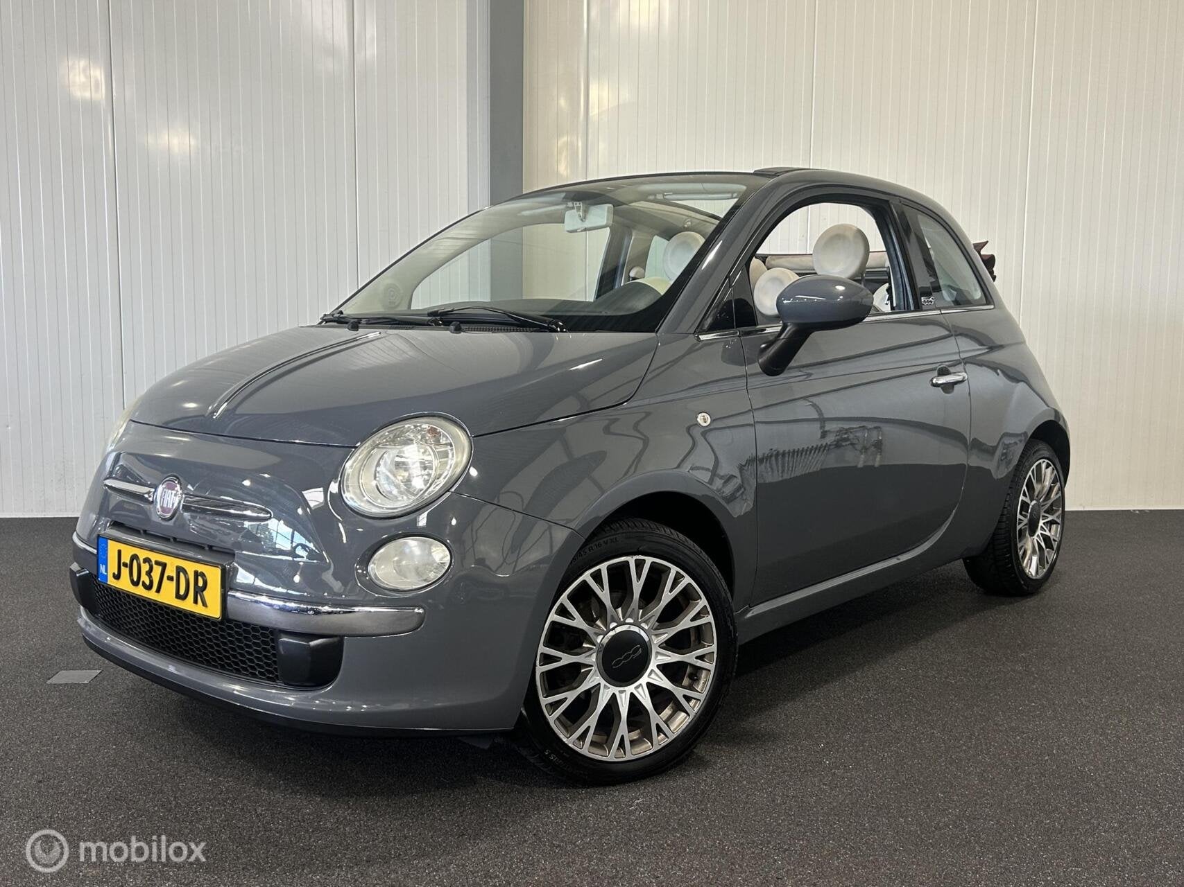 Fiat 500 C 0.9 TwinAir Lounge [ half-leder climate LM ], Auto's, Euro 5, 86 pk, 31 €/maand, Cabriolet