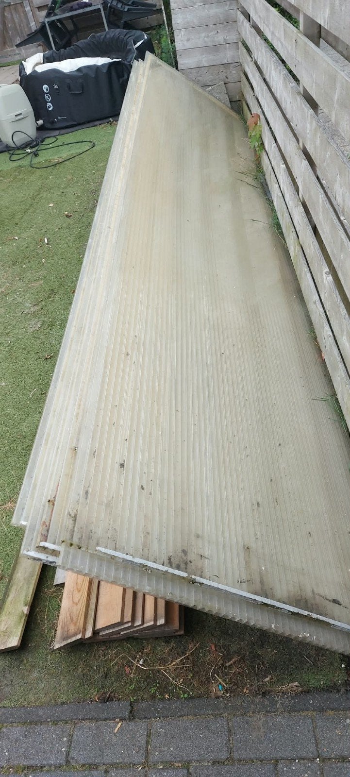 polycarbonaatplaten, Ophalen, Gebruikt