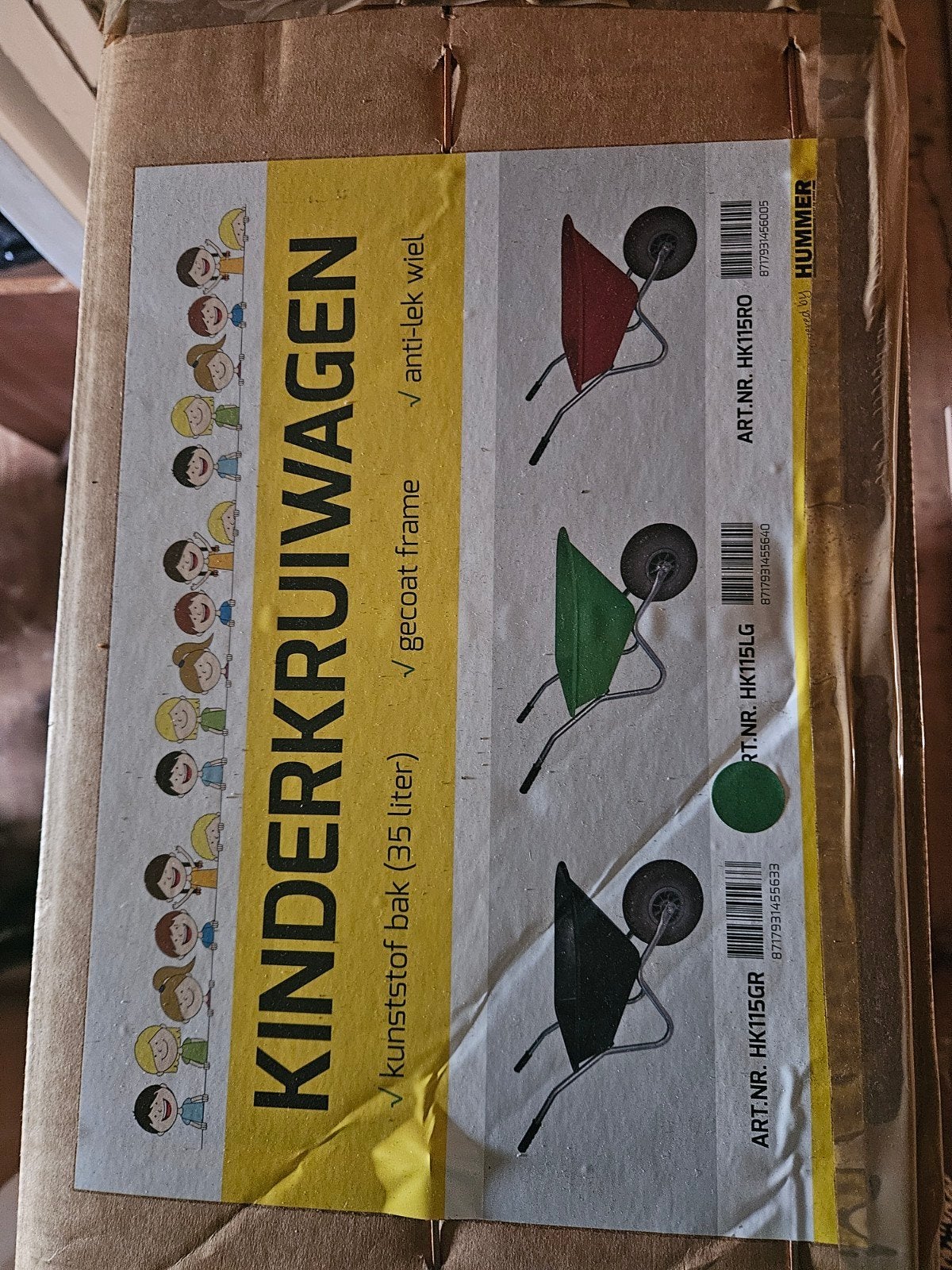 Kleine kinder kruiwagen groen, Doe-het-zelf en Verbouw, Ophalen, Nieuw