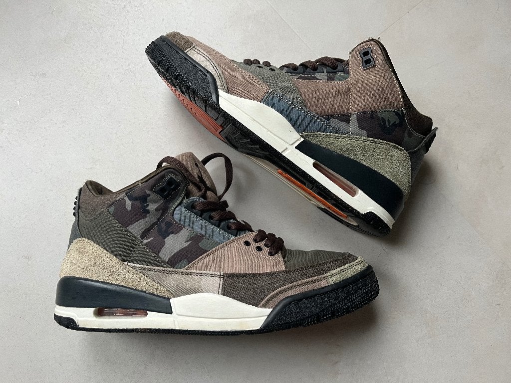 Air Jordan 3 Patchwork Camo maat 42,5, Overige kleuren, Nike, Ophalen of Verzenden, Sneakers of Gympen
