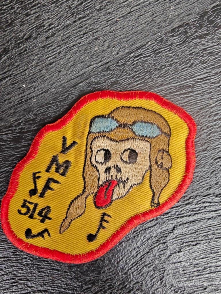Flight Patch - The Whistling Death - VMF 514 - Marine Fighte, Ophalen of Verzenden, Marine, Amerika, Embleem of Badge