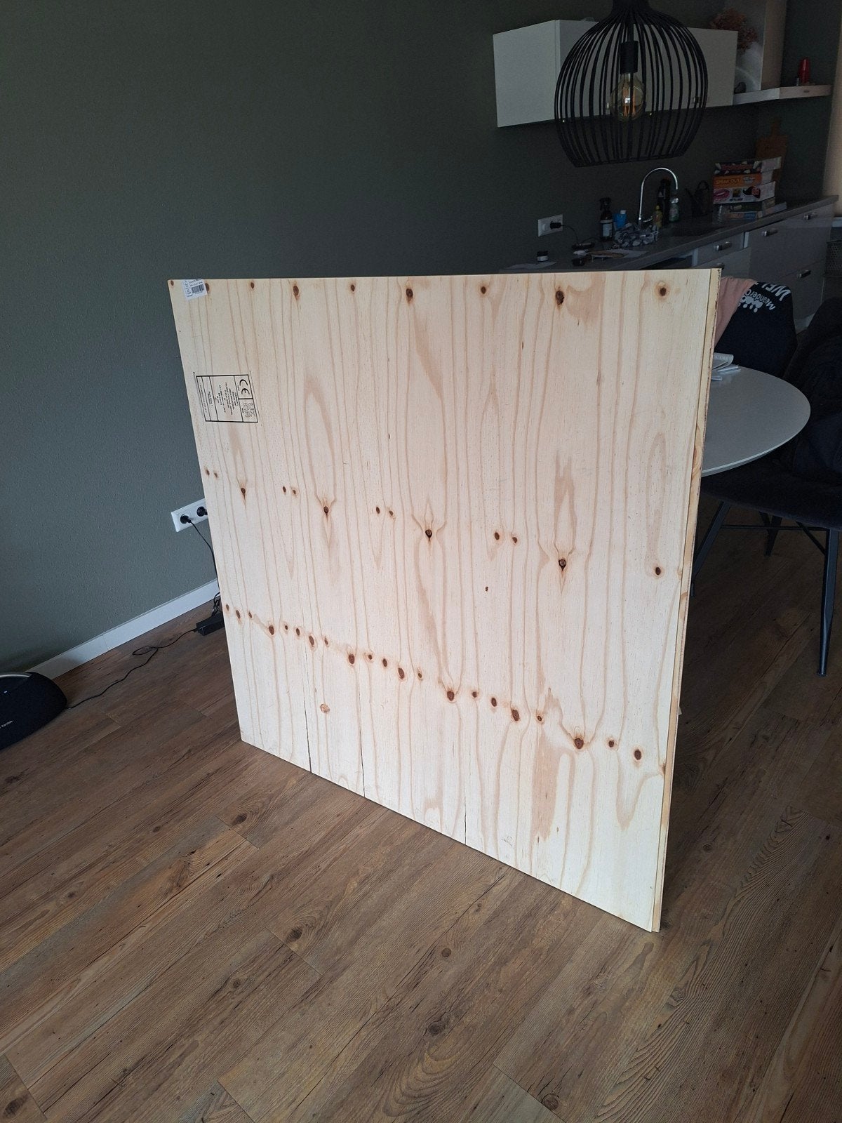 Elliotis Pine multiplex plaat 120,5 x 125 cm, 18 mm dik, Doe-het-zelf en Verbouw, Hout en Planken, Ophalen, Overige houtsoorten