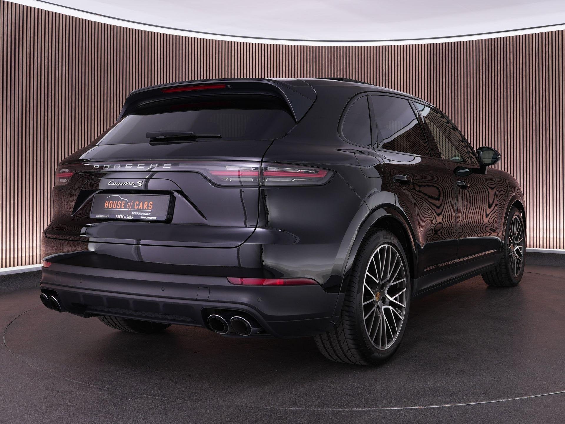 Porsche Cayenne S 2.9 440pk |pano|sport chrono|stoelverwarmi, Auto's, Automaat, Cayenne, Gebruikt, Zwart