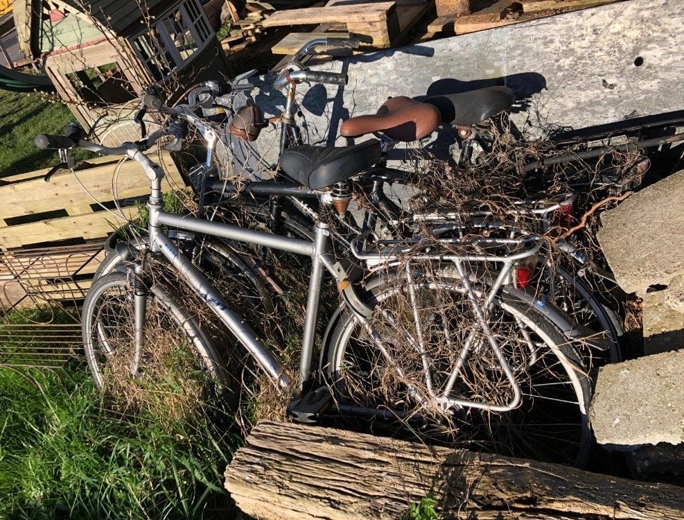 4 gebruikte fietsen, gratis (niet rijdende staat), Ophalen, Gebruikt, Overige merken
