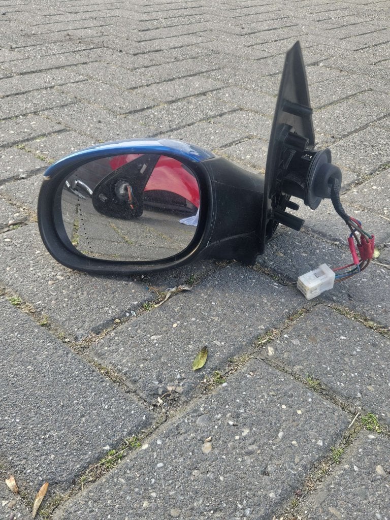 SPIEGELS PEUGEOT 206 BLAUW, Auto-onderdelen, Niet ingevuld, Gebruikt, Niet ingevuld, Ophalen of Verzenden