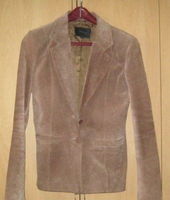 Leren jasje mt S Vero Moda, Kleding | Dames, Maat 38/40 (M), Vero Moda, Beige, Ophalen of Verzenden