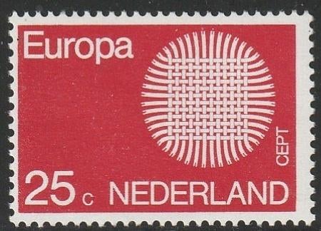 Nederland 1970 971 Europa 25c, Postfris, Postzegels en Munten, Postzegels | Nederland, Ophalen of Verzenden, Na 1940, Postfris