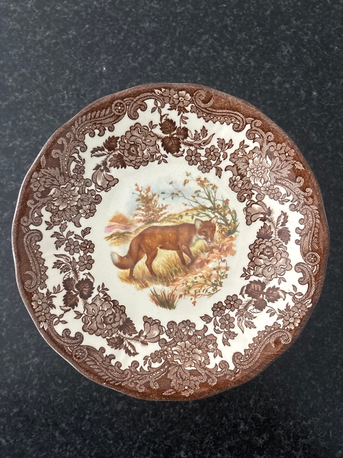 Vintage Palissy Game Series bord met vos - Royal Worcester, Ophalen of Verzenden