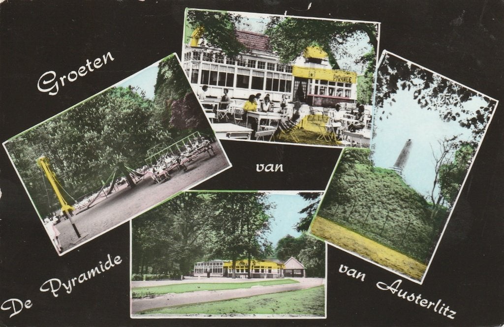 AUSTERLITZ Pyramide Restaurant Speeltuin Groeten 1962 kl.f., Verzamelen, Verzenden, 1960 tot 1980, Gelopen, Utrecht
