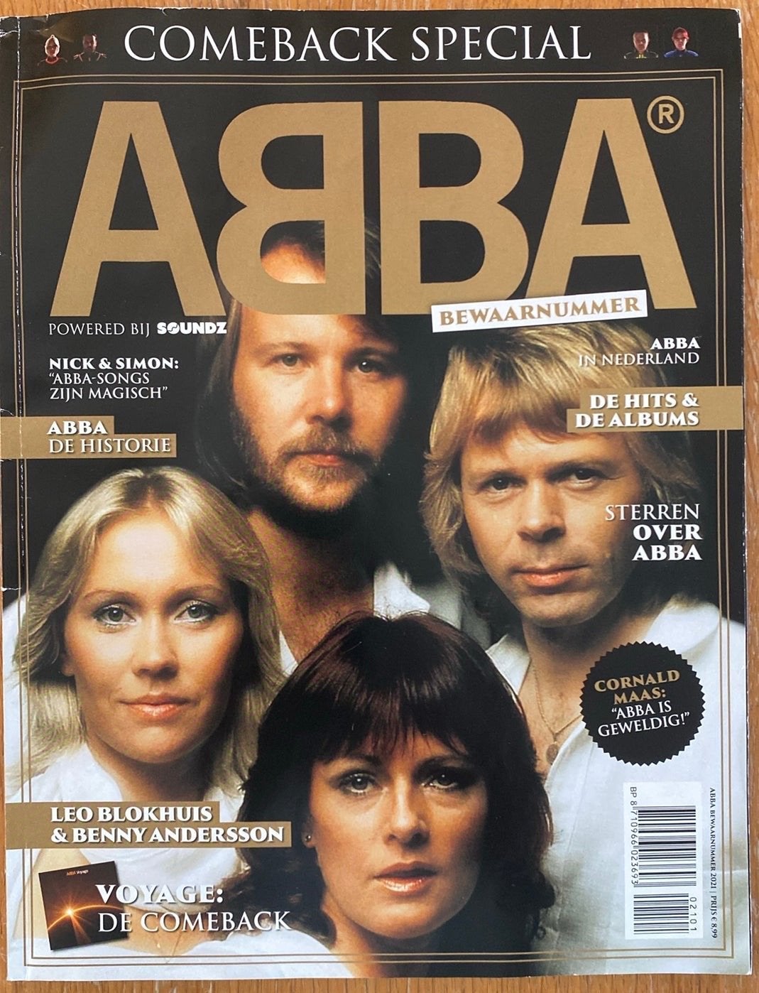 ABBA Comeback Special Bewaarnummer 2021, Ophalen of Verzenden, Zo goed als nieuw, Muziek, Film of Tv