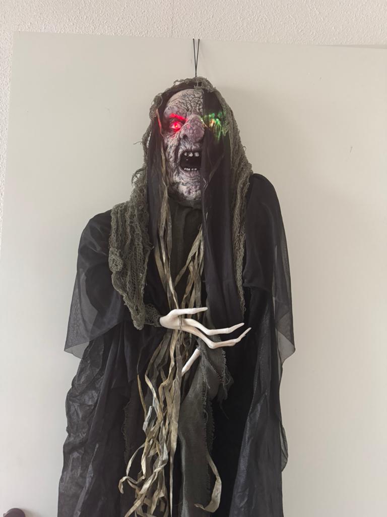 Heks met licht en geluid, Ophalen of Verzenden, Zo goed als nieuw, Halloween of Griezel