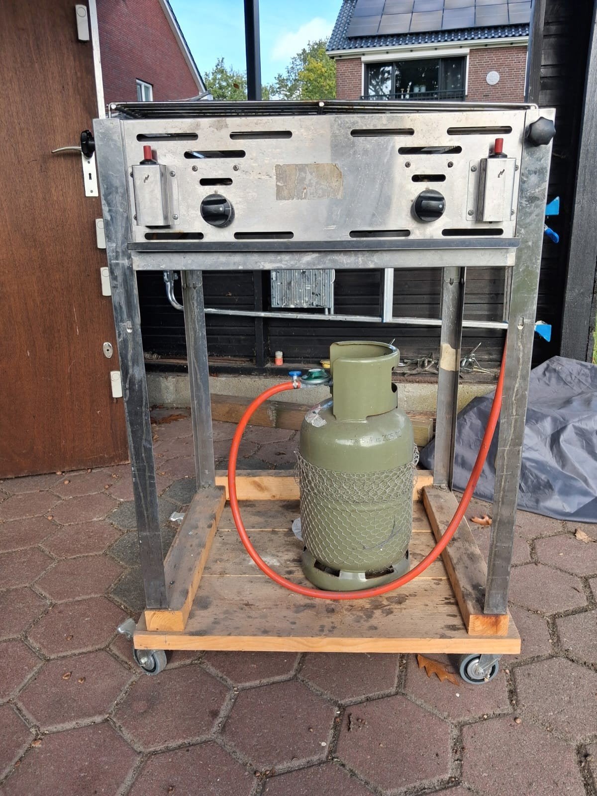 Gas barbecue, Tuin en Terras, Ophalen, Gebruikt
